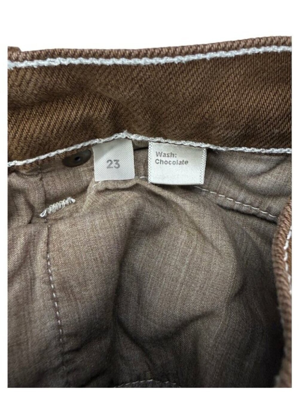 Reformation Cowboy Straight Jeans High Rise Chocolate - Picture 6 of 8